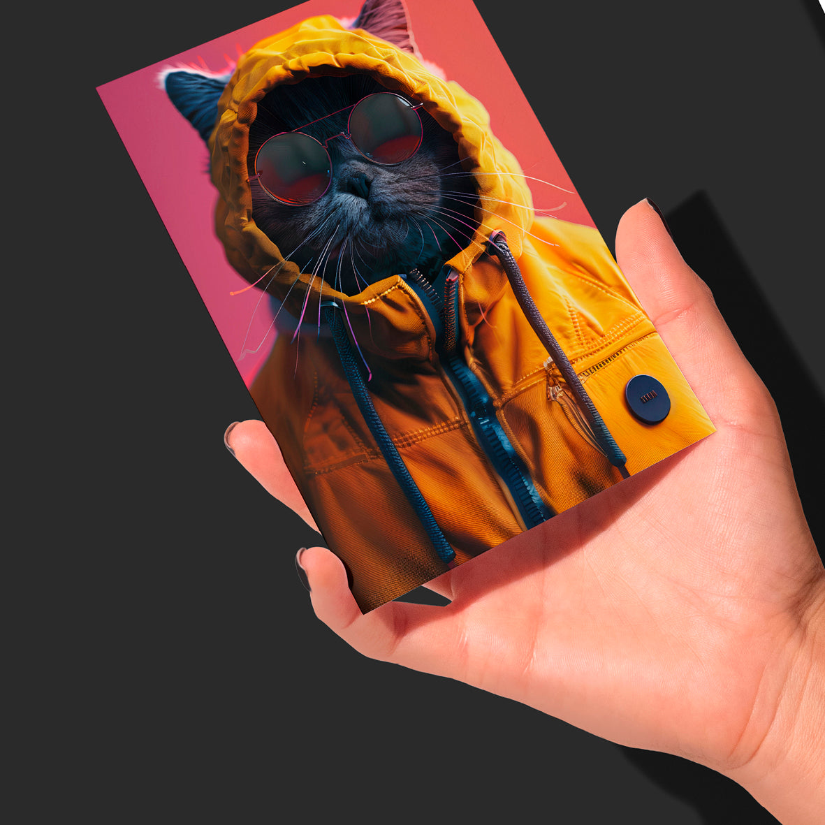 Greetings Card - Summer Showers Cat