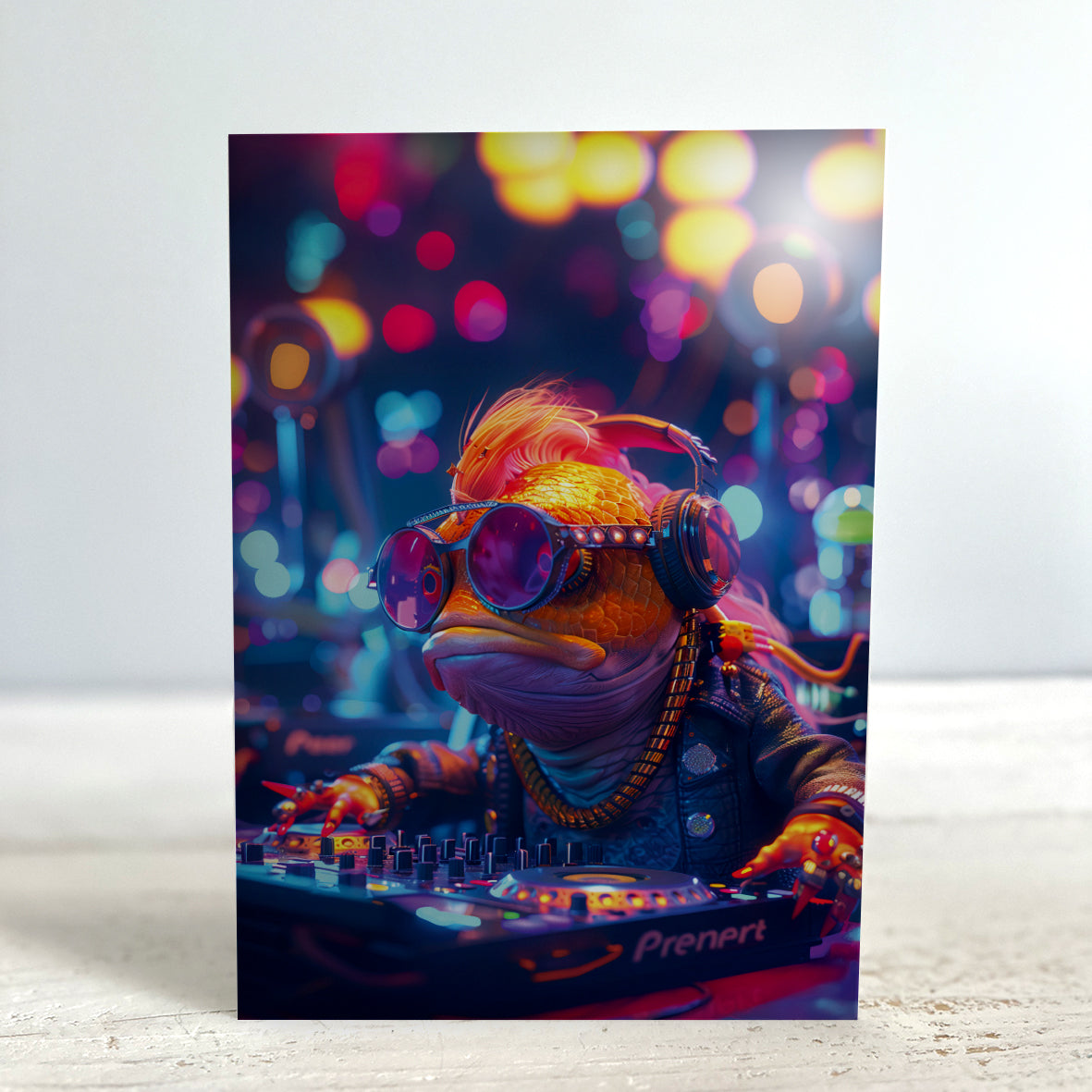 Greetings Card - DJ Gold Fish