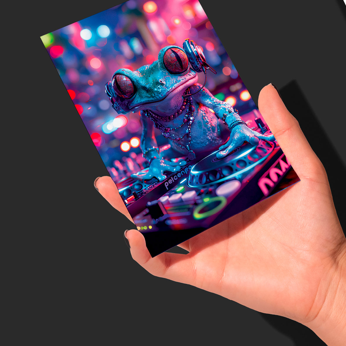 Greetings Card - DJ Frog