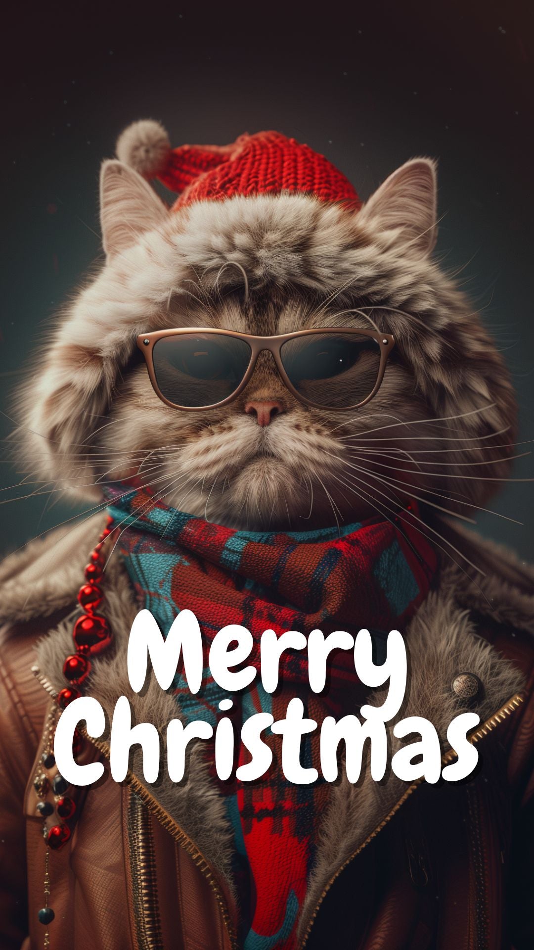 Digital Christmas Cat Card | Animated Personalised Xmas Card | Editable Name (6 Designs)
