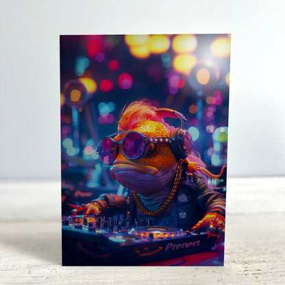 Greetings Card - DJ Gold Fish