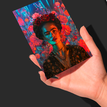 Greetings Card - Frida Inspired Flower Girl 2