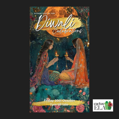 Digital Diwali Invitation, Animated Image, Editable Itinerary eCard D1