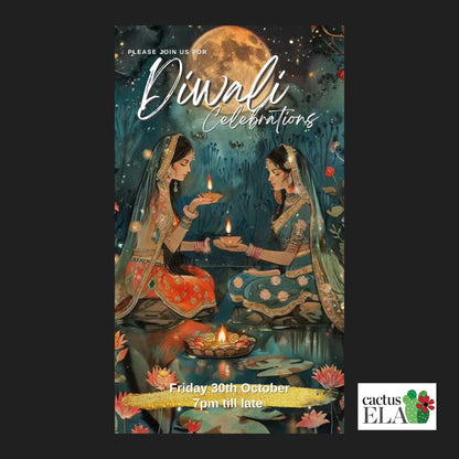 Digital Diwali Invitation, Animated Image, Editable Itinerary eCard D4