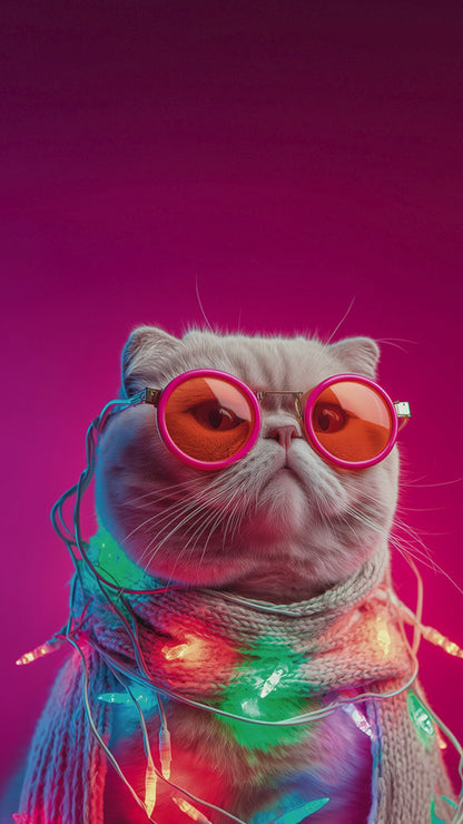 Digital Christmas Cat Card | Animated Personalised Xmas Card | Editable Name (6 Designs)