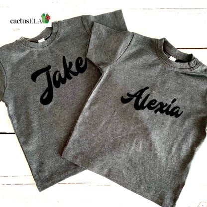 Black Personalised T-shirt