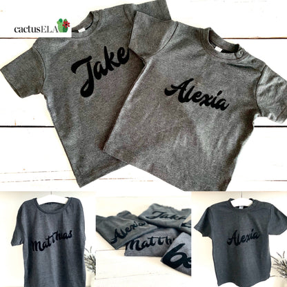 Black Personalised T-shirt